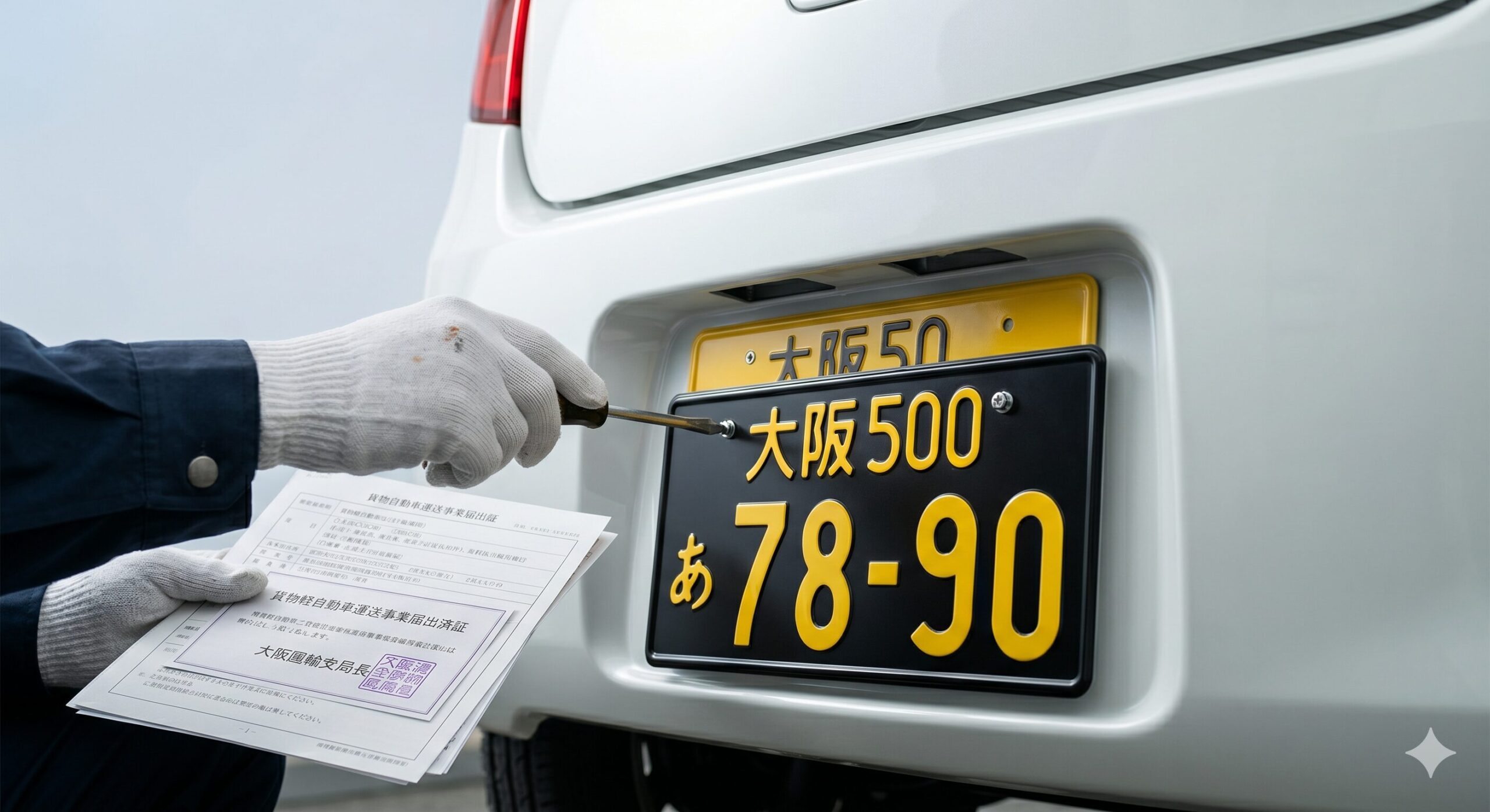 【事例】軽乗用車（5ナンバー）で軽貨物業をスタート！構造変更なしで営業ナンバーを取得する最新ルールと活用法